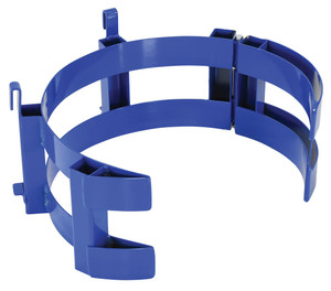 Vestil Steel Saddle Drum Adapter Carrier/Rotator For - 30 Gallon Drums - Blue