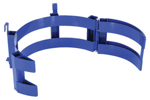 Vestil Steel Saddle Drum Adapter Carrier/Rotator For - 30 Gallon Drums - Blue