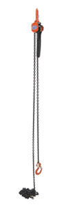 Vestil Steel Mighty Mini Lever Hoist - 15 Ft. Chain Length 1000 lb - Orange