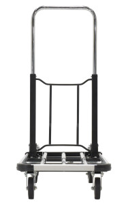 Vestil Aluminum Folding Platform Truck - 16 In. x 28 In. 300 lb - Black/Silver