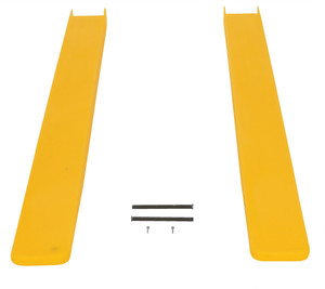 Vestil Polyethylene Fork Blade Protectors - 4 In. x 60 In. - Yellow
