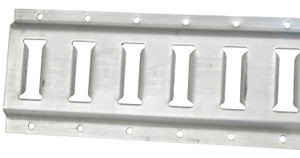 Vestil Steel Zinc Plated E-Track - 10 Ft. Length 6 Pack - Gray