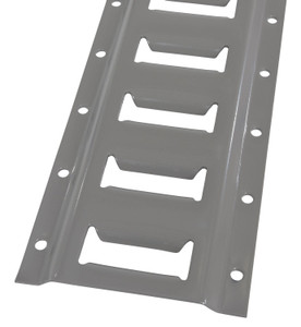 Vestil Steel E-Track - 4 Ft. Length 2 Pack - Gray