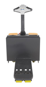 Vestil Steel Electric Pallet Truck with Single - 32 In. Fork 2600 lb Black / - Yellow