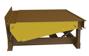 Vestil Factory Installed Steel Roll Off Guard For Electric/Hydraulic Dock Levelers - Brown