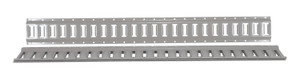 Vestil Steel E-Track - 4 Ft. Length 4 Pack - Gray