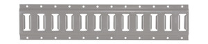 Vestil Steel E-Track - 2 Ft. Length 1 Pack - Gray