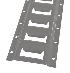 Vestil Steel E-Track - 2 Ft. Length 1 Pack - Gray