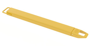 Vestil Steel Single Fork Extension - 4 In. x 48 In. 4000 lb - Yellow