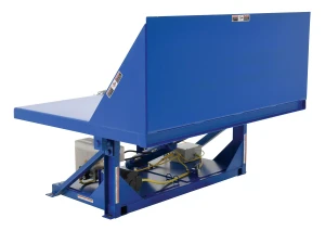 Vestil Steel Efficiency Master Tilt Table - 90 Degree Tilt 60 In. x 50 In. 4000 lb - Blue