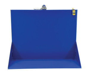 Vestil Steel Efficiency Master Tilt Table - 90 Degree Tilt 60 In. x 50 In. 4000 lb - Blue
