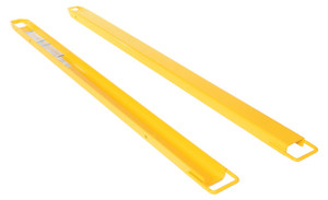 Vestil Steel Fork Extensions - 4 In. x 84 In. 4000 lb - Yellow