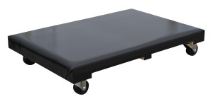 Vestil Hardwood Dolly Vinyl Cover - 24 In. x 36 In. 900 lb - Black