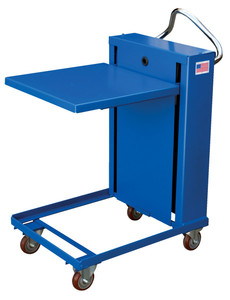 Vestil Steel Self Elevating Spring Table - 24 In. x 24 In. 1120 lb - Blue