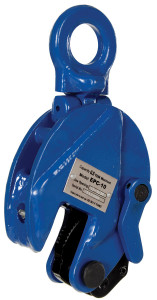 Vestil Steel Vertical Plate Clamp - 1,000 lb - Blue