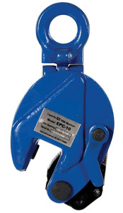 Vestil Steel Vertical Plate Clamp - 1,000 lb - Blue