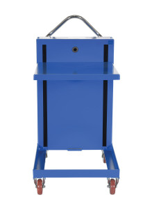 Vestil Steel Self Elevating Spring Table - 20 In. x 20 In. 230 lb - Blue
