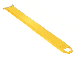 Vestil Steel Pin Style Single Fork Extension - 6 In. x 72 In. 4,000 lb - Yellow