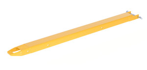 Vestil Steel Pin Style Single Fork Extension - 4 In. x 63 In. 4000 lb - Yellow