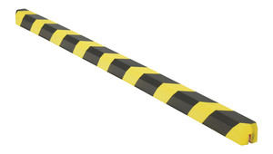 Vestil Polyurethane Foam Edge Guard - 5/16 In. Slot Width Black / - Yellow