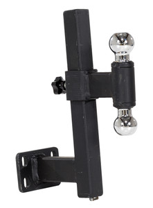 Vestil Steel Double Ball Hitch Mount For E-Tug-HD Models - Black