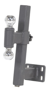 Vestil Steel Double Ball Hitch Mount For E-Tug-HD Models - Black