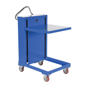 Vestil Steel Self Elevating Spring Table - 20 In. x 20 In. 460 lb - Blue