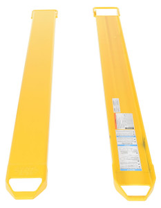 Vestil Steel Fork Extensions - 6 In. x 84 In. 4,000 lb - Yellow