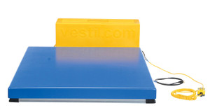Vestil Steel Low Profile Electric Hydraulic Scissor Lift Table - 39 In. Height 3500 lb - Blue