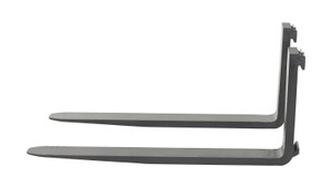 Vestil Forged Steel Forks with Carriage Pin - 48 In. x 1-1/4 In. 3,000 lb - Black