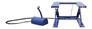 Vestil Steel U Type Electric Lift Table - 2000 lb - Blue