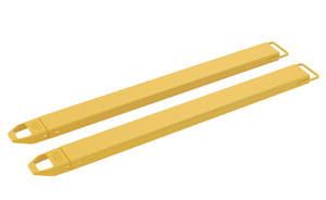 Vestil Steel Fork Extensions - 5 In. x 72 In. 4,000 lb - Yellow