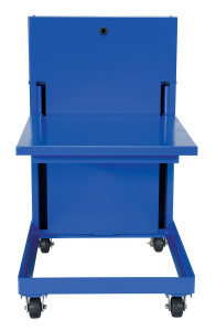 Vestil Steel Self Elevating Spring Table - 30 In. x 30 In. 840 lb - Blue