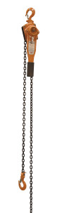 Vestil Steel Economy Lever Hoist - 20 Ft. Chain Length 1500 lb - Orange