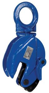 Vestil Steel Vertical Plate Clamp - 4,000 lb - Blue