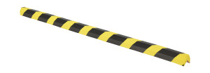 Vestil Polyurethane Foam Edge Guard - 1 In. Slot Width Black / - Yellow