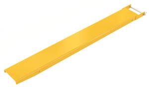 Vestil Steel Pin Style Single Fork Extension - 8 In. x 66 In. 4,000 lb - Yellow