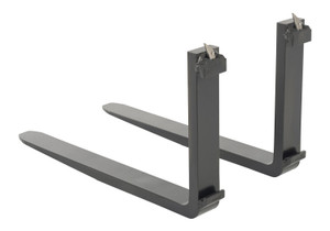 Vestil Forged Steel Forks with Carriage Pin - 36 In. x 1-1/2 In. 4,000 lb - Black