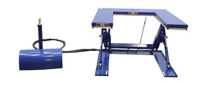 Vestil Steel U Type Electric Lift Table - 3000 lb - Blue