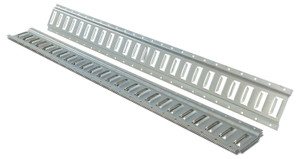 Vestil Steel Zinc Plated E-Track - 4 Ft. Length 4 Pack - Gray