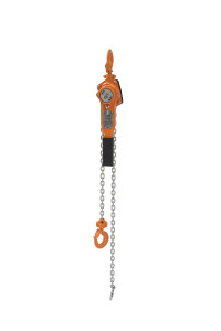 Vestil Steel Economy Lever Hoist - 5 Ft. Chain Length 1500 lb - Orange