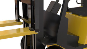 Vestil Steel Pin Style Fork Extensions - 7 In. x 108 In. 4,000 lb - Yellow