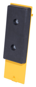 Vestil Molded Rubber/Steel Class III Fork Truck Carriage Bumper Black / - Yellow