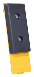 Vestil Molded Rubber/Steel Class III Fork Truck Carriage Bumper Black / - Yellow