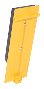 Vestil Molded Rubber/Steel Class III Fork Truck Carriage Bumper Black / - Yellow