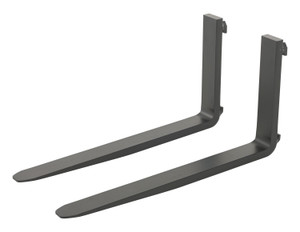 Vestil Forged Steel Forks with Carriage Pin - 42 In. x 1-1/2 In. 4,000 lb - Black