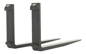 Vestil Forged Steel Forks with Carriage Pin - 42 In. x 1-1/2 In. 4,000 lb - Black