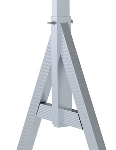 Vestil Aluminum Fixed Gantry Crane with Phenolic Locking Casters - 10 Ft. x 10 Ft. 6000 lb - Silver
