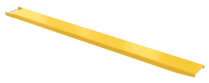 Vestil Steel Pin Style Single Fork Extension - 7 In. x 108 In. 4,000 lb - Yellow