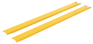 Vestil Steel Pin Style Fork Extensions - 7 In. x 120 In. 4,000 lb - Yellow